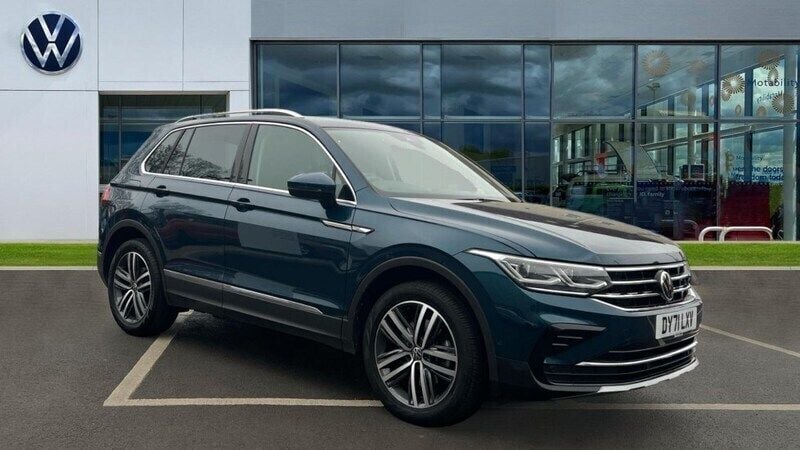 Blue Used 2021 VW Tiguan Elegance SUV | £25,449 (Good price) - Image 1/4