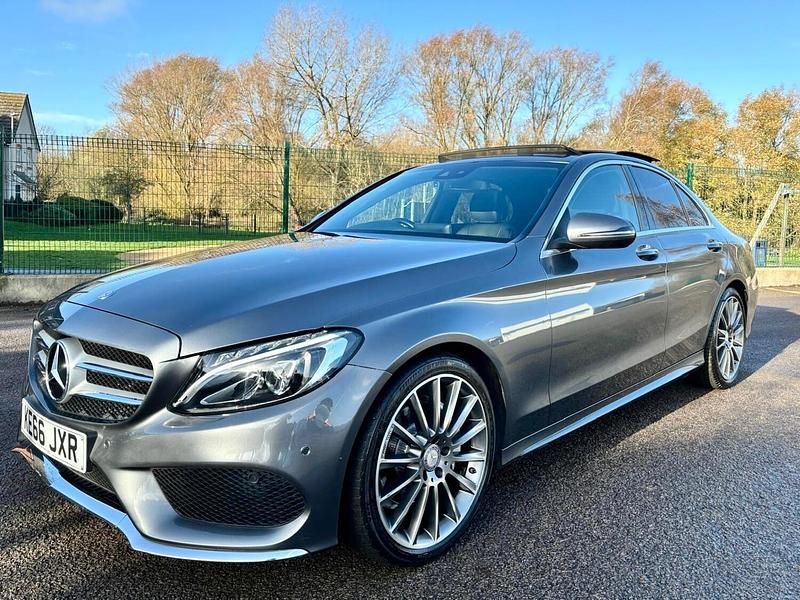 Used Mercedes C220 AMG Line Premium Plus 2017 Grey Sedan