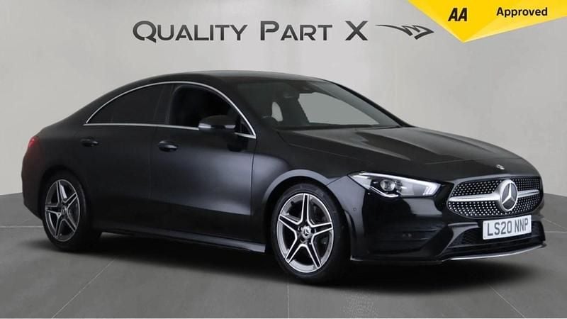 Black Used 2020 Mercedes CLA200 AMG line Coupe | £18,050 (Good price) - Image 1/4