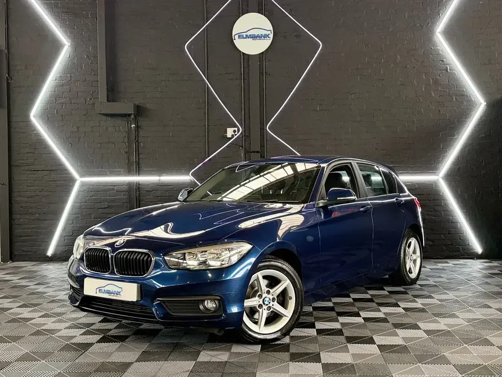 Used BMW 118 Sport Line 136 HP (100 kW) 2018 Blue Hatchback