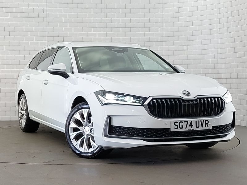 White Used 2024 Skoda Superb SE L Estate | £31,998 (Expensive) - Image 1/4