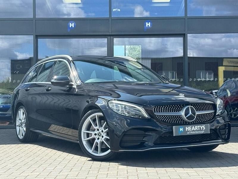 Black Used 2019 Mercedes C300 AMG Line Premium Estate | £20,990 (Fair price) - Image 1/4