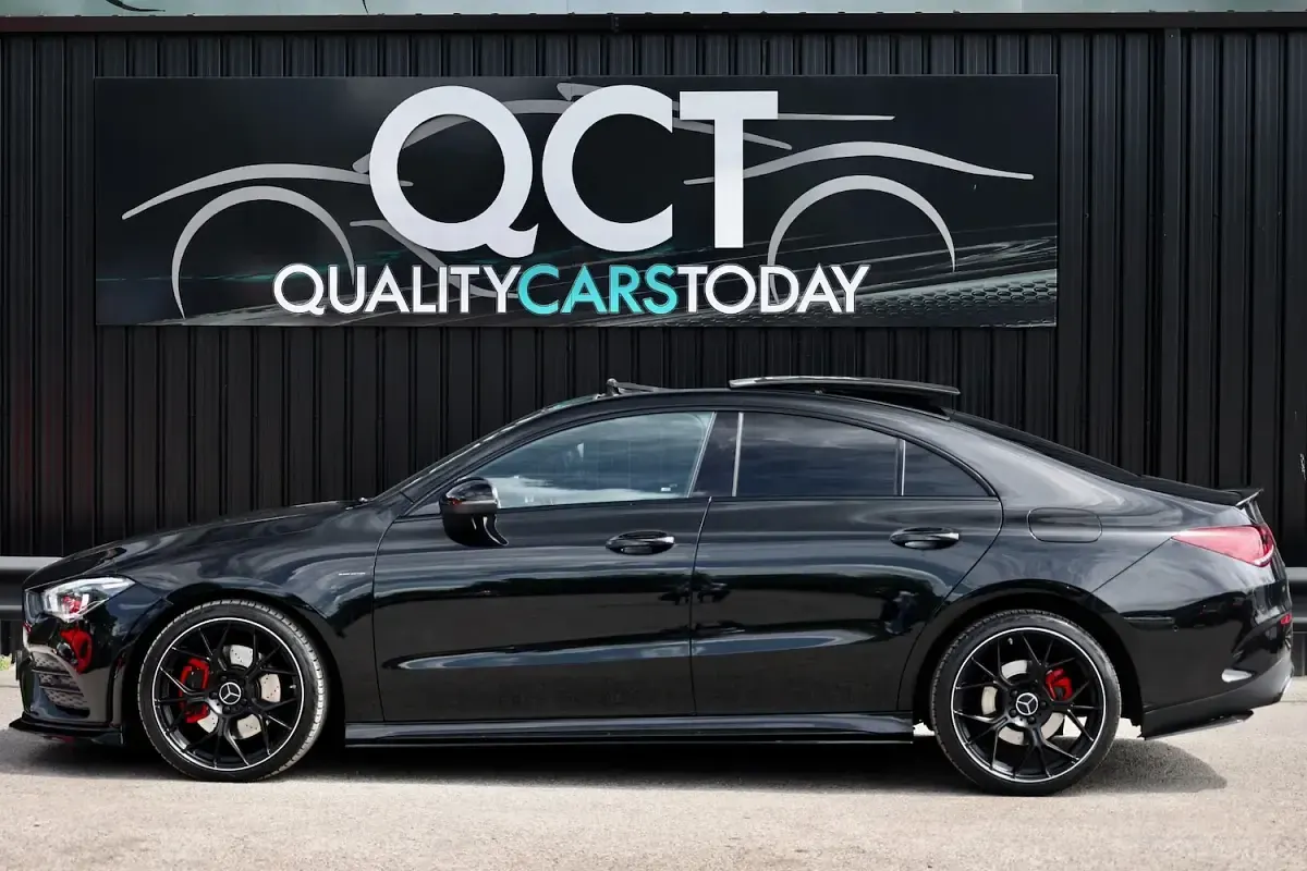Used Mercedes CLA220 AMG Line Premium Plus 190 HP (139 kW) 2021 Black Coupe