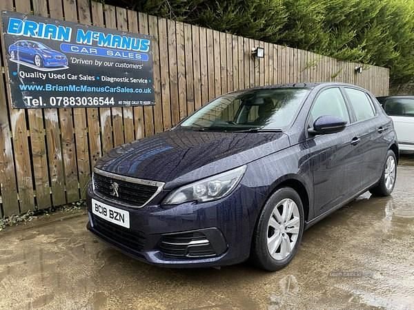 Blue Used 2018 Peugeot 308 Active Hatchback | £7,450 (Expensive) - Image 1/4