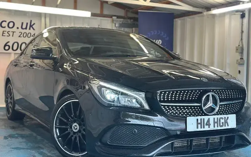 Used Mercedes CLA200 AMG line 156 HP (114 kW) 2018 Black Coupe