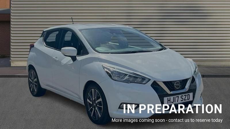 White Used 2017 Nissan Micra Acenta Hatchback | £6,938 (Fair price) - Image 1/4