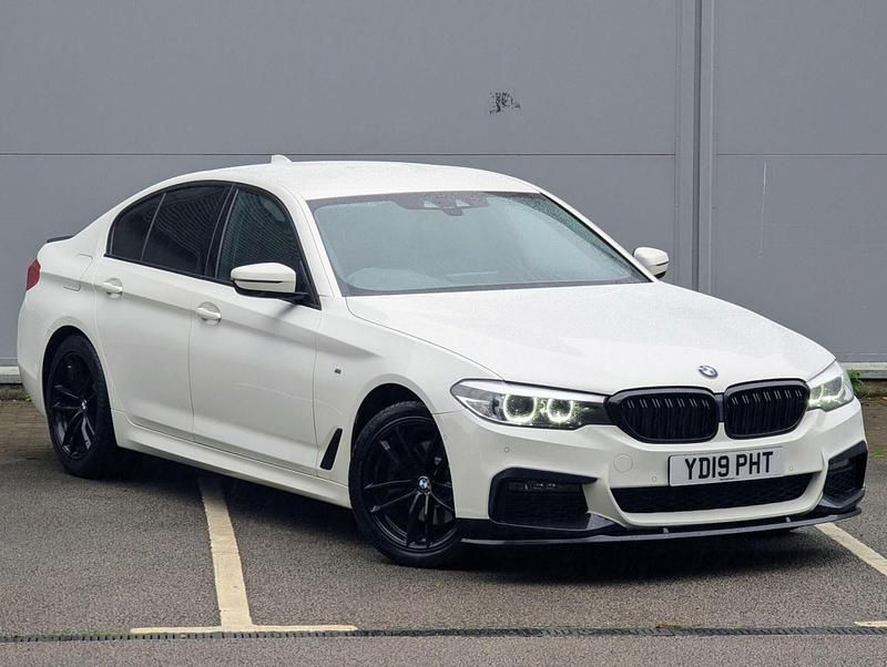 White Used 2019 BMW 520 M Sport Sedan | £18,995 (Fair price) - Image 1/4