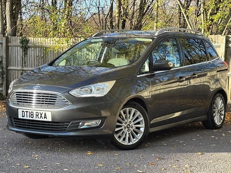 Used Ford Grand C-Max Titanium 125 HP (91 kW) 2018 Grey MPV