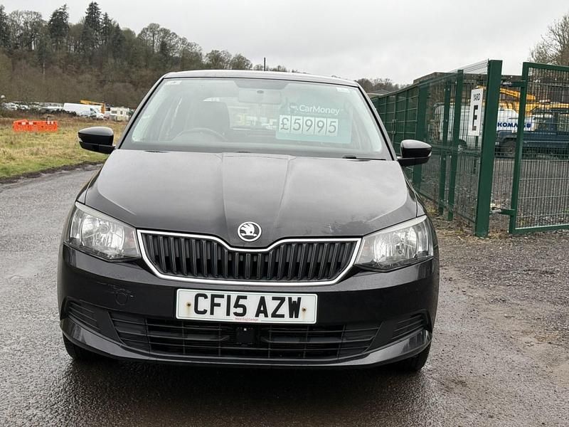 Used Skoda Fabia SE 90 HP (66 kW) 2015 Black Hatchback