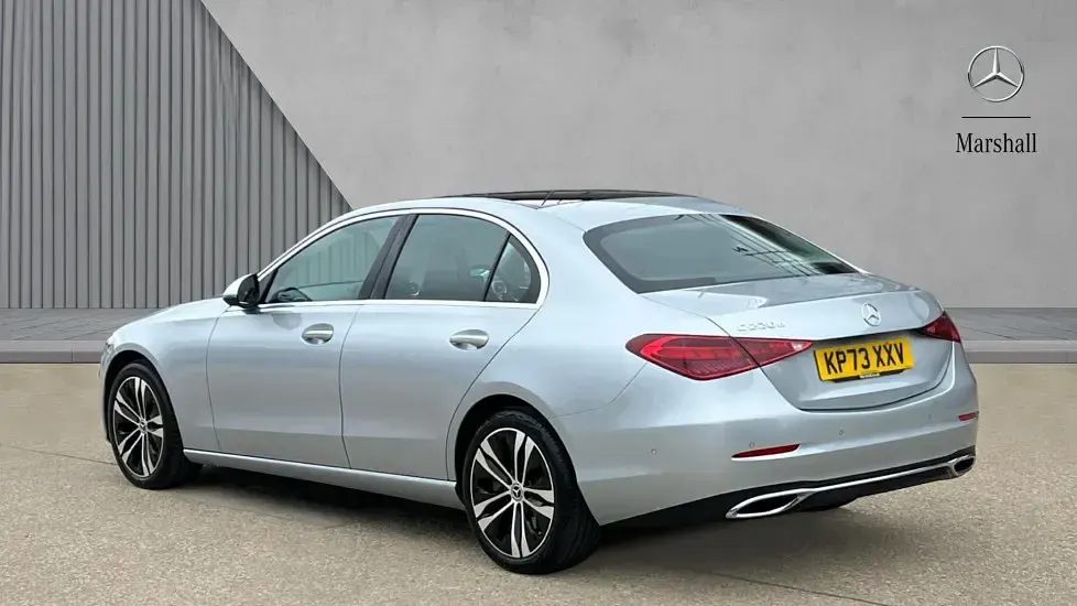 Used Mercedes C220 Exclusive Luxury 197 HP (144 kW) 2023 Hightech silver metallic
