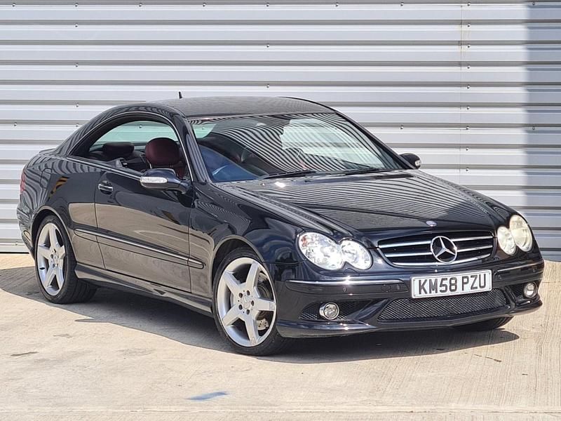 Black Used 2008 Mercedes CLK220 Coupe | £2,295 (Good price) - Image 1/4