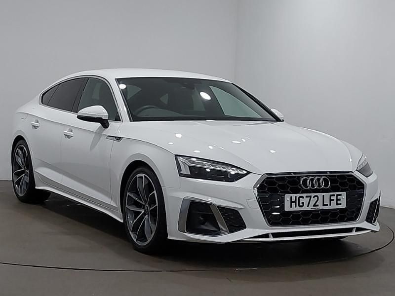 White Used 2022 Audi A5 S-Line Hatchback | £26,998 (Fair price) - Image 1/4