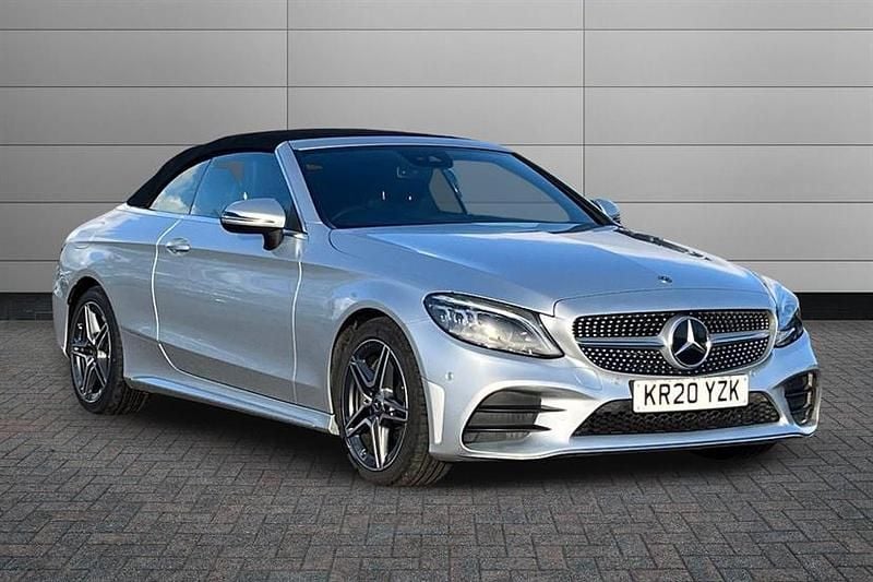 Iridium silver Used 2020 Mercedes C300 AMG Line Premium Cabriolet | £20,390 (Good price) - Image 1/4