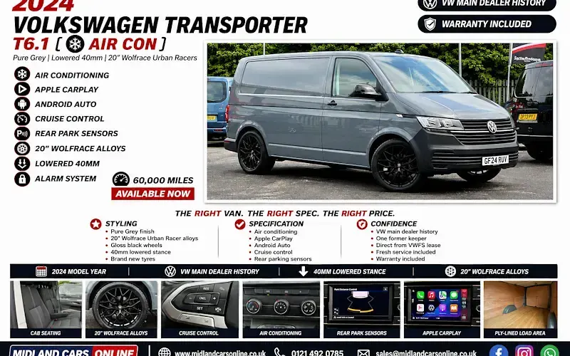 Used VW Transporter Startline 110 HP (80 kW) 2024 Van