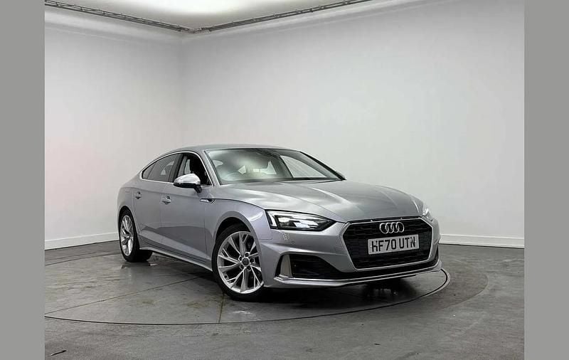Silver Used 2020 Audi A5 Sportback Sport Hatchback | £20,900 (Fair price) - Image 1/4