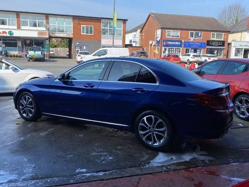 Used Mercedes C200 2017 Blue Sedan
