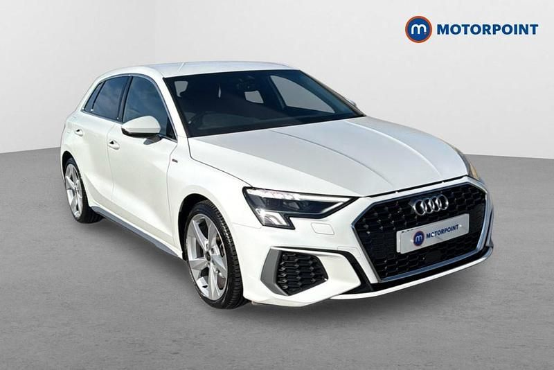 Used Audi A3 S-Line 2023 White Sedan
