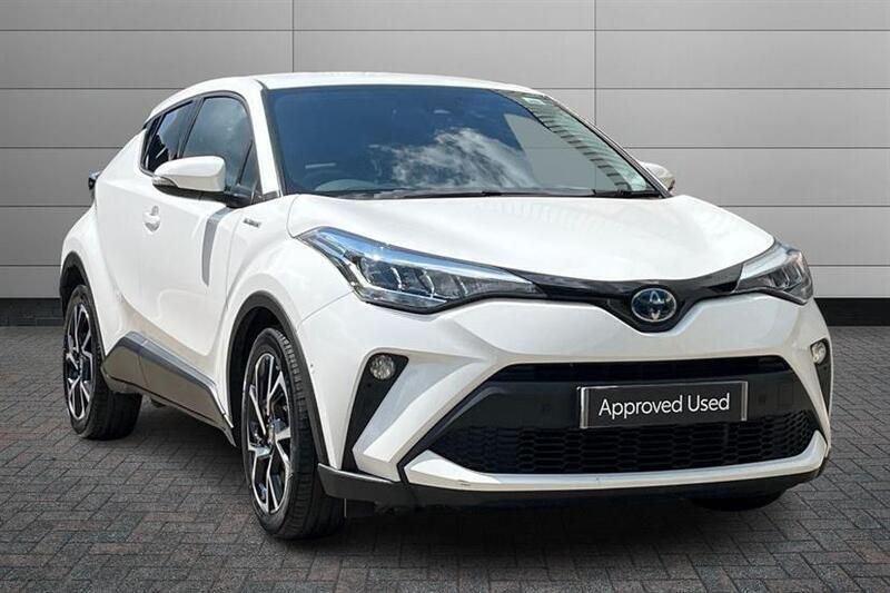 Pure white Used 2022 Toyota C-HR Design SUV | £20,595 (Fair price) - Image 1/4