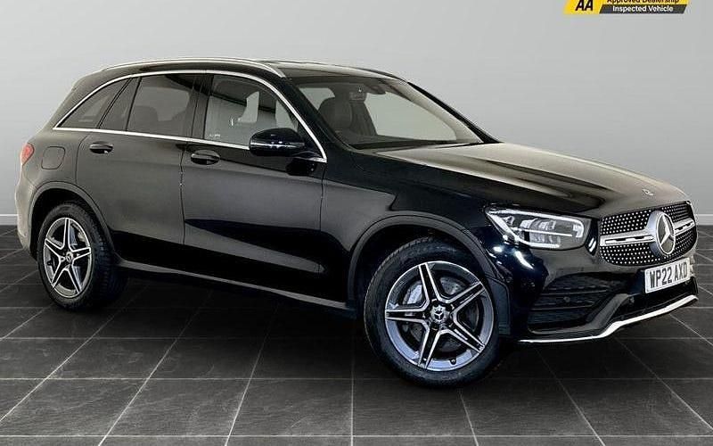 Black Used 2022 Mercedes GLC220 AMG line Estate | £20,595 (Good price) - Image 1/2