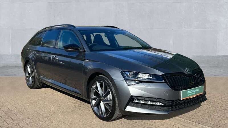 Graphite grey metallic Used 2024 Skoda Superb SportlinePlus Estate | £32,990 (Expensive) - Image 1/4