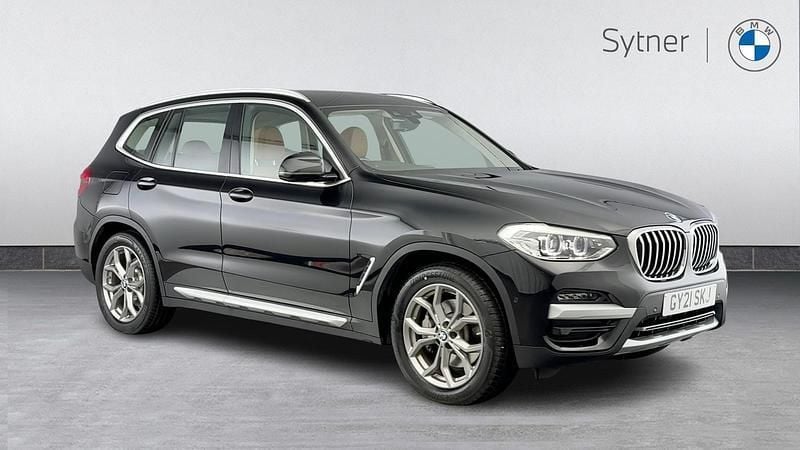 Black Used 2021 BMW X3 xLine SUV | £26,500 (Good price) - Image 1/4