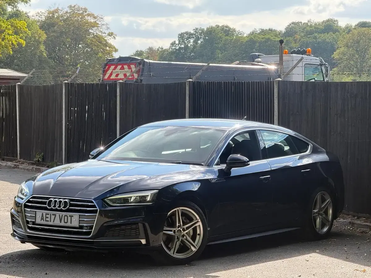 Used Audi A5 Sportback S-Line 2017 Blue Hatchback