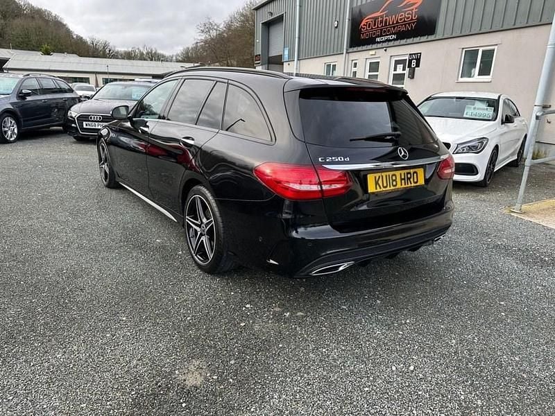 Used Mercedes C250 AMG line 2018 Black Estate