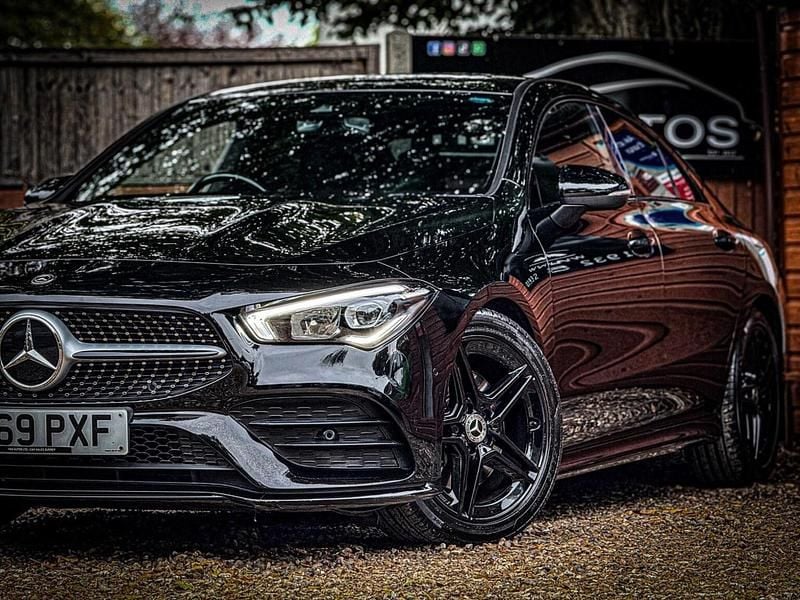 Black Used 2019 Mercedes CLA200 AMG line Coupe | £20,800 (Fair price) - Image 1/4