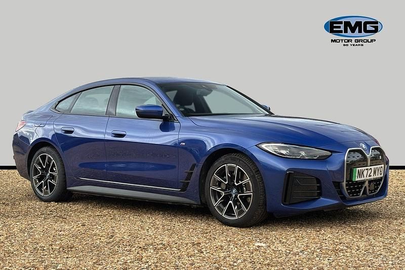 Blue Used 2022 BMW i4 M Sport Sedan | £26,595 (Fair price) - Image 1/3
