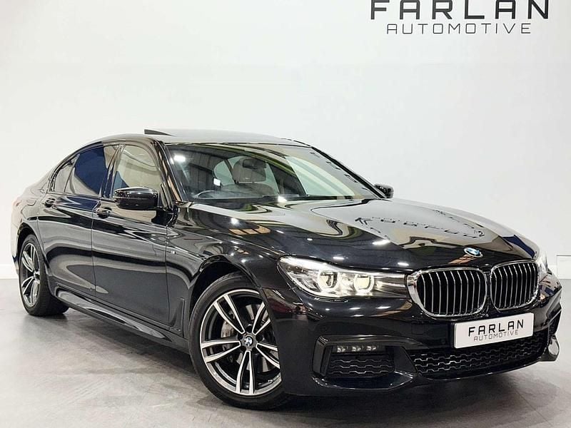 Black Used 2018 BMW 740L M Sport Sedan | £17,950 (Good price) - Image 1/4