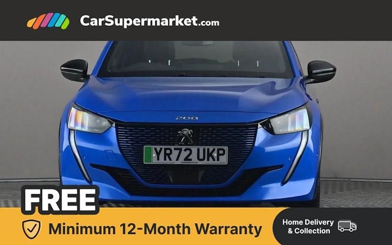 Used Peugeot e-208 Premium 100 kW (136 HP) 2022 Blue Hatchback