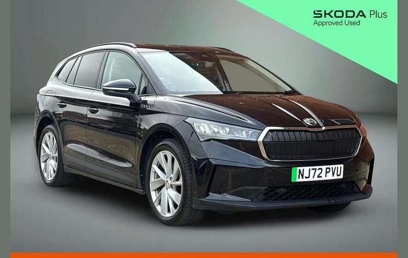 Black magic pearl effect Used 2022 Skoda Enyaq iV ecoSuite SUV | £17,900 (Fair price) - Image 1/4