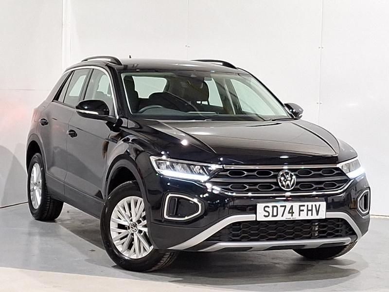 Black Used 2024 VW T-Roc Life SUV | £23,998 (Fair price) - Image 1/4