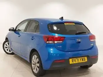 Used Kia Rio 118 HP (86 kW) 2021 Blue Hatchback