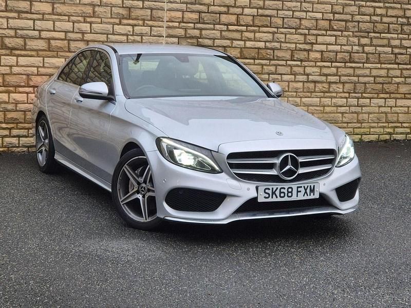 Used Mercedes C220 AMG line 2018 Silver Sedan