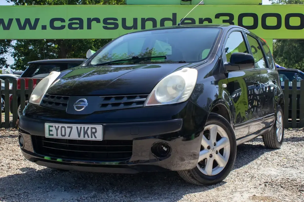 Used Nissan Note SE 110 HP (80 kW) 2007 Black Hatchback