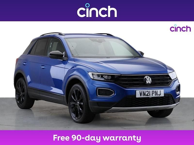 Blue Used 2021 VW T-Roc Black Edition SUV | £17,759 (Fair price) - Image 1/3
