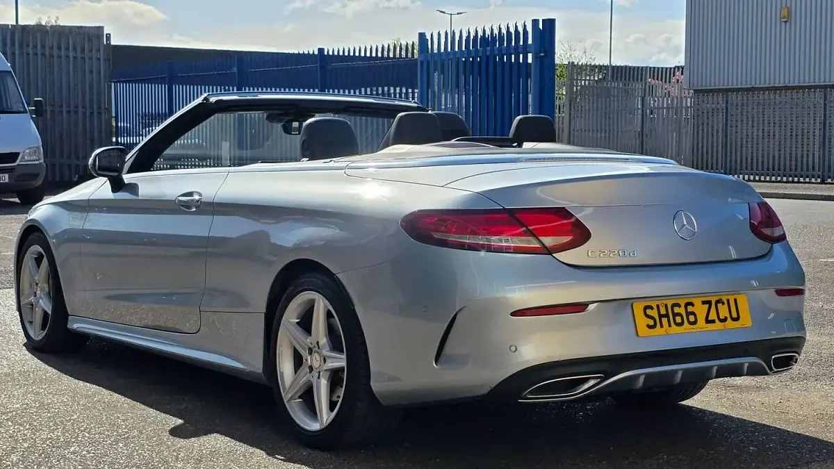 Used Mercedes C220 AMG line 2016 Silver Cabriolet