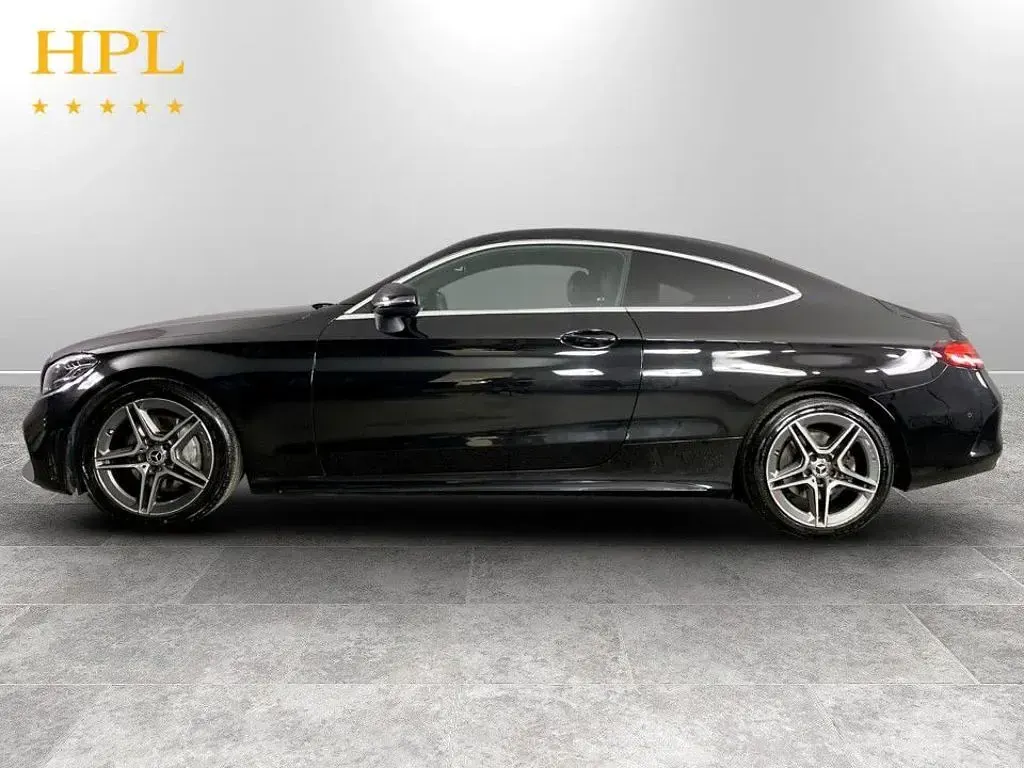 Used Mercedes C200 AMG line 198 HP (145 kW) 2021 Black Coupe