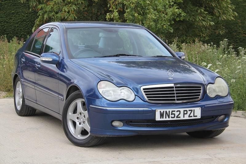 Blue Used 2002 Mercedes C200 Avantgarde Sedan | £1,295 (Fair price) - Image 1/4