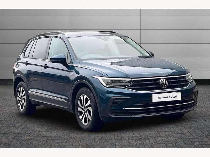 Blue Used 2021 VW Tiguan Active SUV | £21,490 (Fair price) - Image 1/3