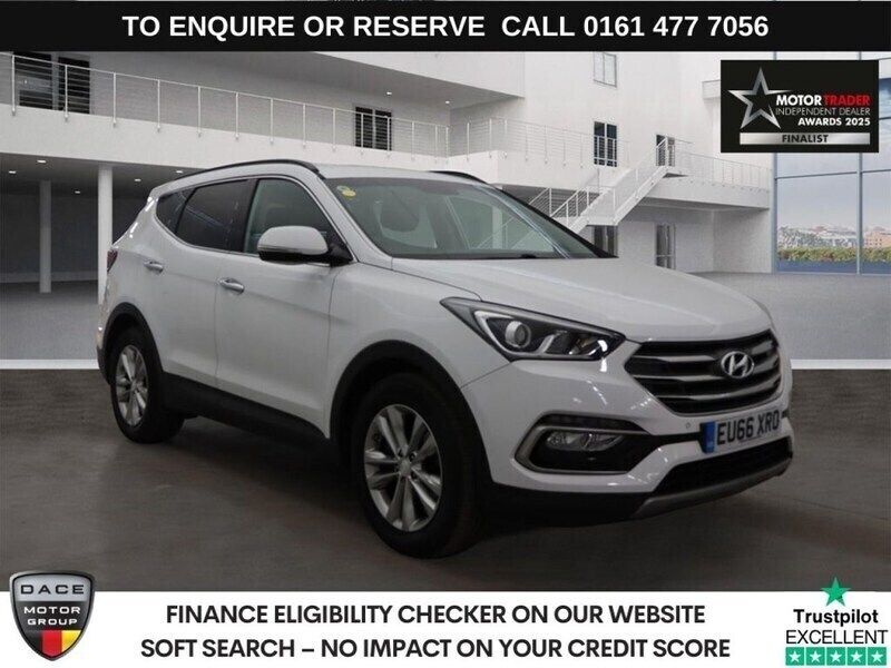 White Used 2016 Hyundai Santa Fe Premium SUV | £14,490 (Fair price) - Image 1/3
