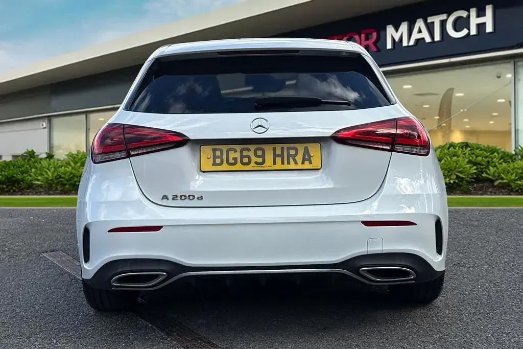 Used Mercedes A200 AMG line 2019 White Hatchback