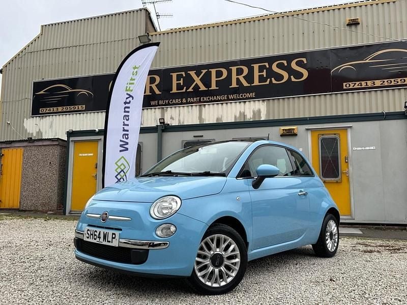 Blue Used 2014 Fiat 500 Lounge Hatchback | £4,633 (Fair price) - Image 1/4