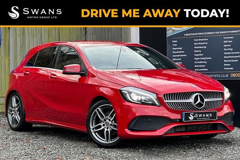 Used Mercedes A180 AMG line 2017 Red Hatchback
