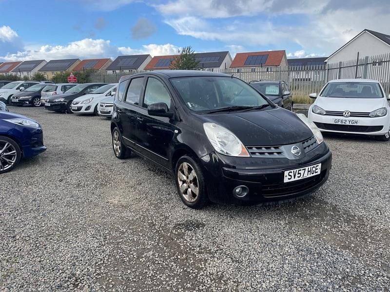 Black Used 2007 Nissan Note Tekna MPV | £1,250 (Fair price) - Image 1/4