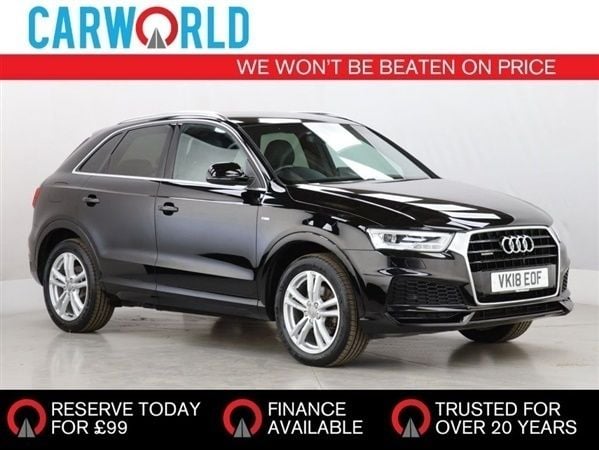 Black Used 2018 Audi Q3 S-Line SUV | £11,990 (Fair price) - Image 1/1