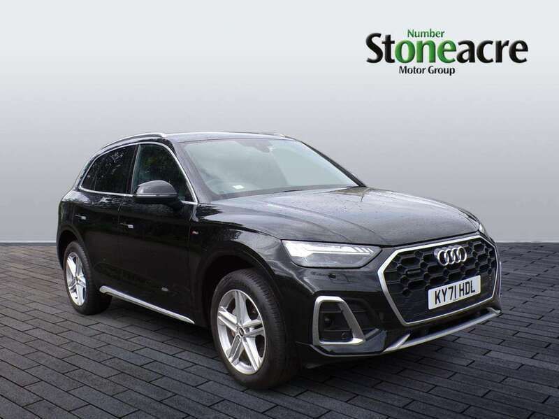 Black Used 2021 Audi Q5 S-Line SUV | £28,495 (Good price) - Image 1/4