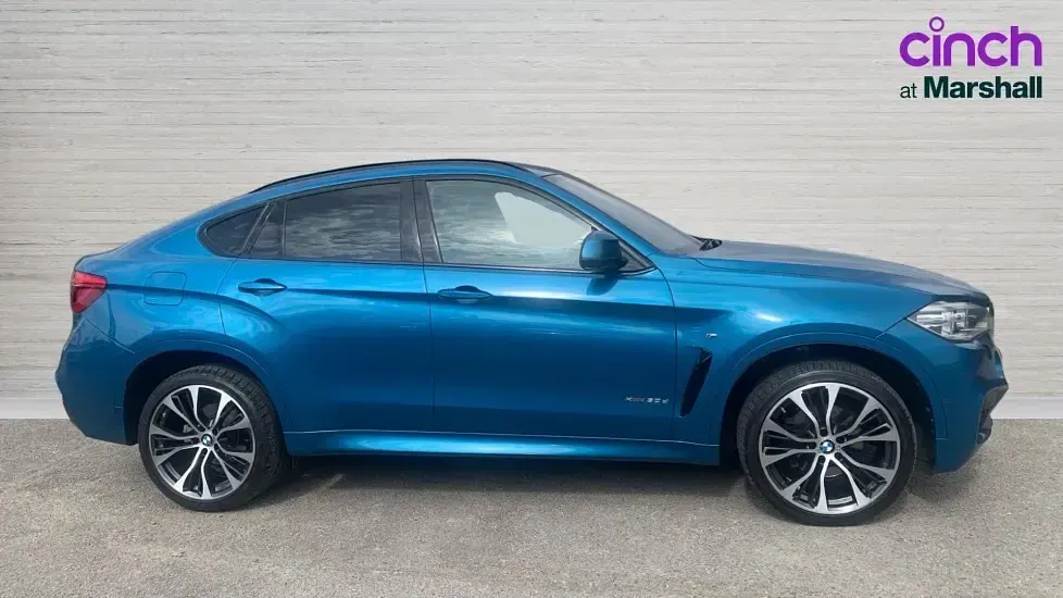 Used BMW X6 M Sport 258 HP (189 kW) 2018 Blue SUV