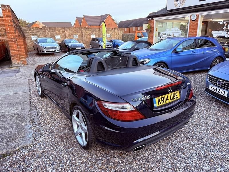 Used Mercedes SLK250 AMG 201 HP (147 kW) 2014 Blue Cabriolet